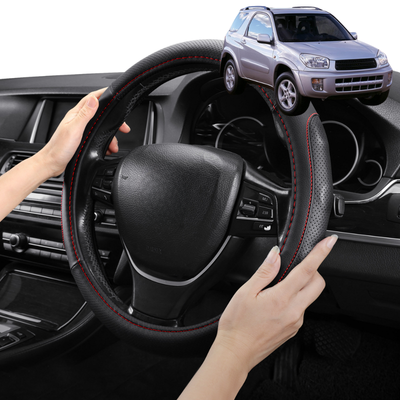 Steering Wheel Cover Pro Extra Layer for Toyota RAV4 2000-2005 2-Door (XA20) - Breathable & Anti-Slip - Circle 38 cm