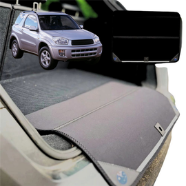Rear Cargo Boot Bumper Protector for Toyota RAV4 2000 - 2005 4-Door (XA20) - XL (98 x 55) - Black