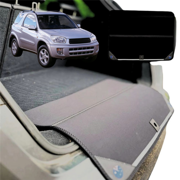 Rear Cargo Boot Bumper Protector for Toyota RAV4 2000 - 2005 4-Door (XA20) - XL (98 x 55) - Black