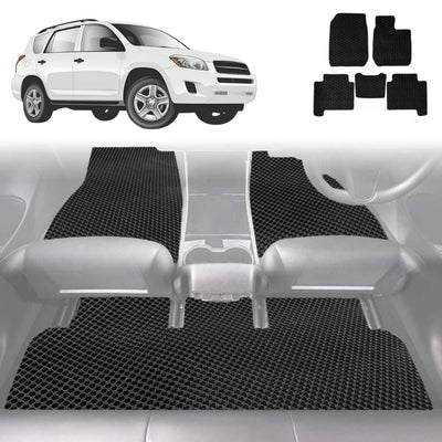 6D Diamond Car Floor Mats for Toyota RAV4 2006 - 2012 (XA30) - Custom-Fit Carpet Liner