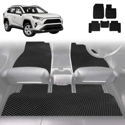 6D Diamond Car Floor Mats for Toyota RAV4 2019 - Current (XA50) - Custom-Fit Carpet Liner