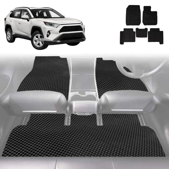 6D Diamond Car Floor Mats for Toyota RAV4 2019 - Current (XA50) - Custom-Fit Carpet Liner