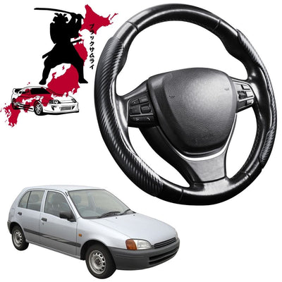 Black Samurai Segmented Steering Wheel Cover for Toyota Starlet 1996 - 1999 (P90)