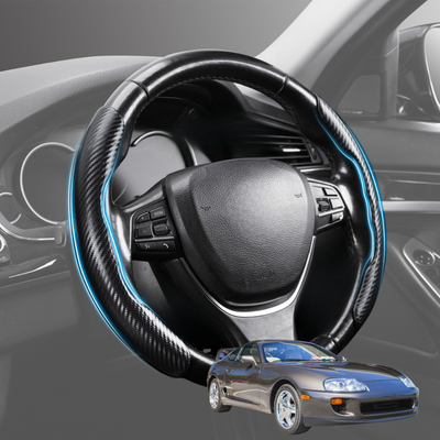 Segmented Steering Wheel Cover for Toyota Supra 1993 - 2019 A80, A90 - Universal Size