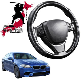 Black Samurai Segmented Steering Wheel Cover for BMW M5 2017 - Current (F90)