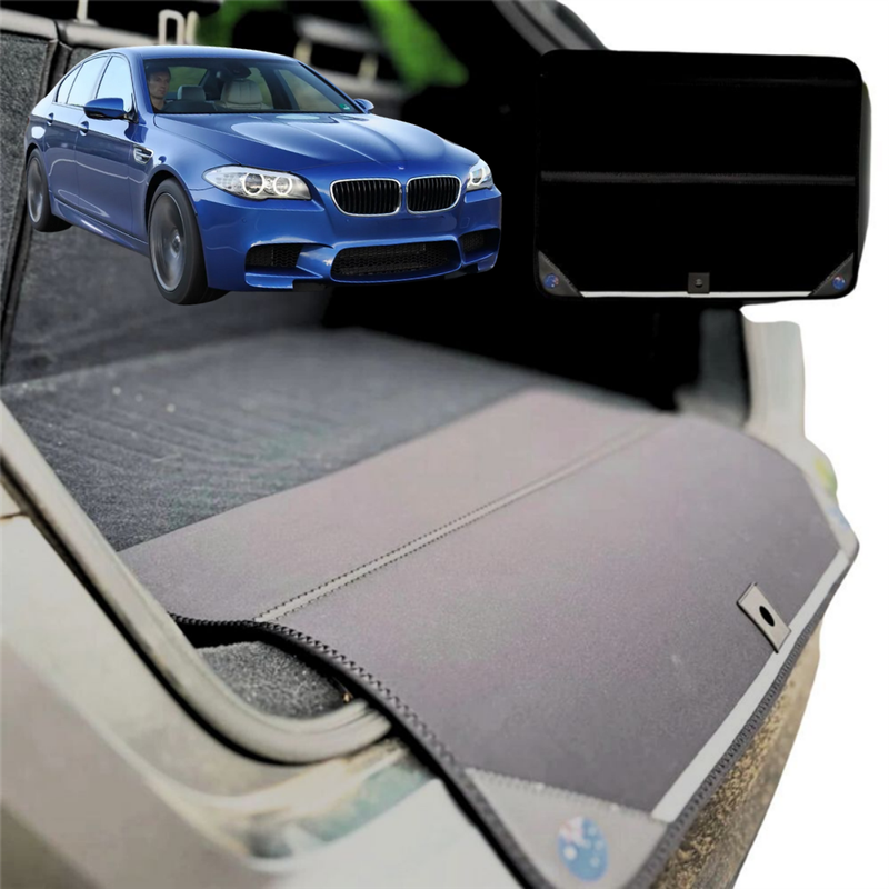Rear Cargo Boot Bumper Protector for BMW M5 2017 - Current (F90) - Standard (72 x 55) - Black