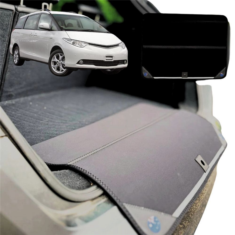 Rear Cargo Boot Bumper Protector for Toyota Tarago 2006 - 2020 (Estima) 7 Seater - Standard (72 x 55) - Black