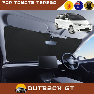 Front Windscreen Sun Shade for Toyota Tarago 2006 - 2020 (Estima) 8 Seater - XL 160 x 98 cm - Black