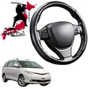 Black Samurai Segmented Steering Wheel Cover for Toyota Tarago 2006 - 2020 (Estima) 8 Seater-1