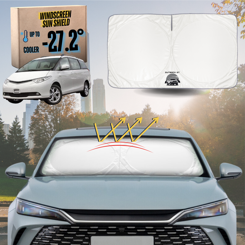 Front Windscreen Sun Shade for Toyota Tarago 2006 - 2020 (Estima) 8 Seater - XL 160 x 100 cm
