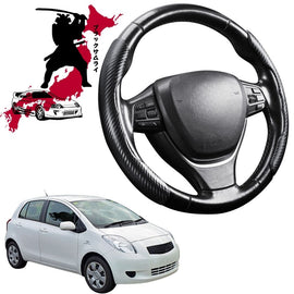 Black Samurai Segmented Steering Wheel Cover for Toyota Yaris 2005 - 2010 XP90