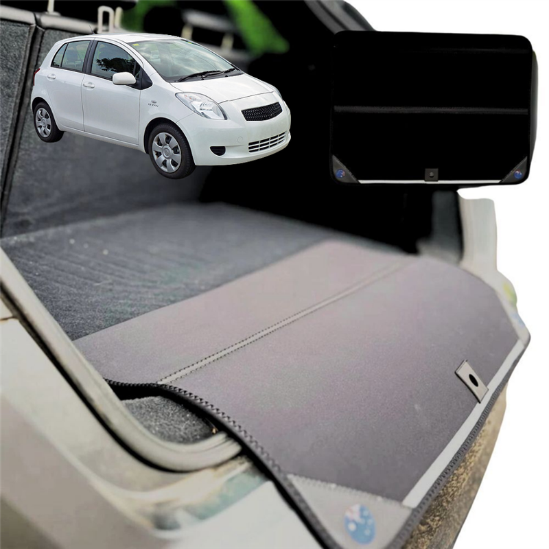 Rear Cargo Boot Bumper Protector for Toyota Yaris 2005 - 2010 XP90 - Standard (72 x 55) - Black