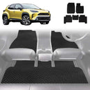 6D Diamond Car Floor Mats for Toyota Yaris Cross 2020 - Current - Custom-Fit Carpet Liner-1