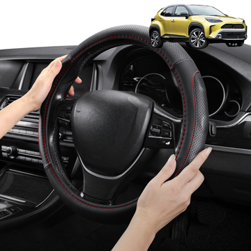 Steering Wheel Cover Pro Extra Layer for Toyota Yaris Cross 2020 - Current - Breathable & Anti-Slip - Circle 38 cm