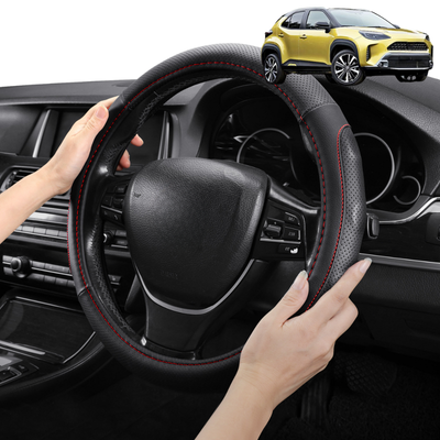 Steering Wheel Cover Pro Extra Layer for Toyota Yaris Cross 2020 - Current - Breathable & Anti-Slip - Circle 38 cm