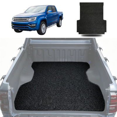 Honeycomb UTE Tub Mat Tray Liner for VolksWagen Amarok Dual Cab 2010 - 2022 2H, 2H Facelift - Black & Grey
