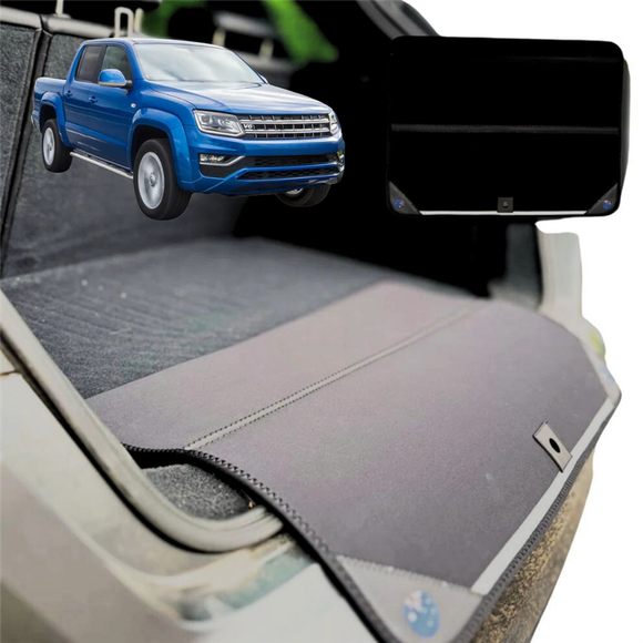 Rear Cargo Boot Bumper Protector for VolksWagen Amarok Dual Cab 2010 - 2022 2H, 2H Facelift - Standard (72 x 55) - Black