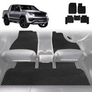6D Diamond Car Floor Mats for VolksWagen Amarok Dual Cab 2022 - Current 2H Facelift - Custom-Fit Carpet Liner-1
