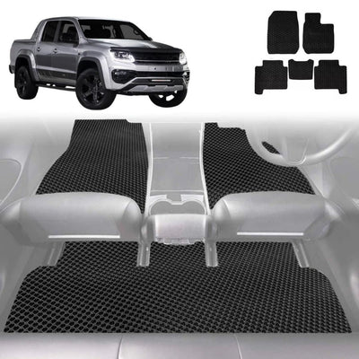 6D Diamond Car Floor Mats for VolksWagen Amarok Dual Cab 2022 - Current 2H Facelift - Custom-Fit Carpet Liner