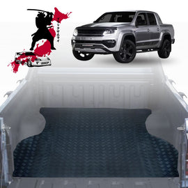 Black Samurai UTE Tub Mat Tray Liner for VolksWagen Amarok Dual Cab 2022 - Current 2H Facelift - Black