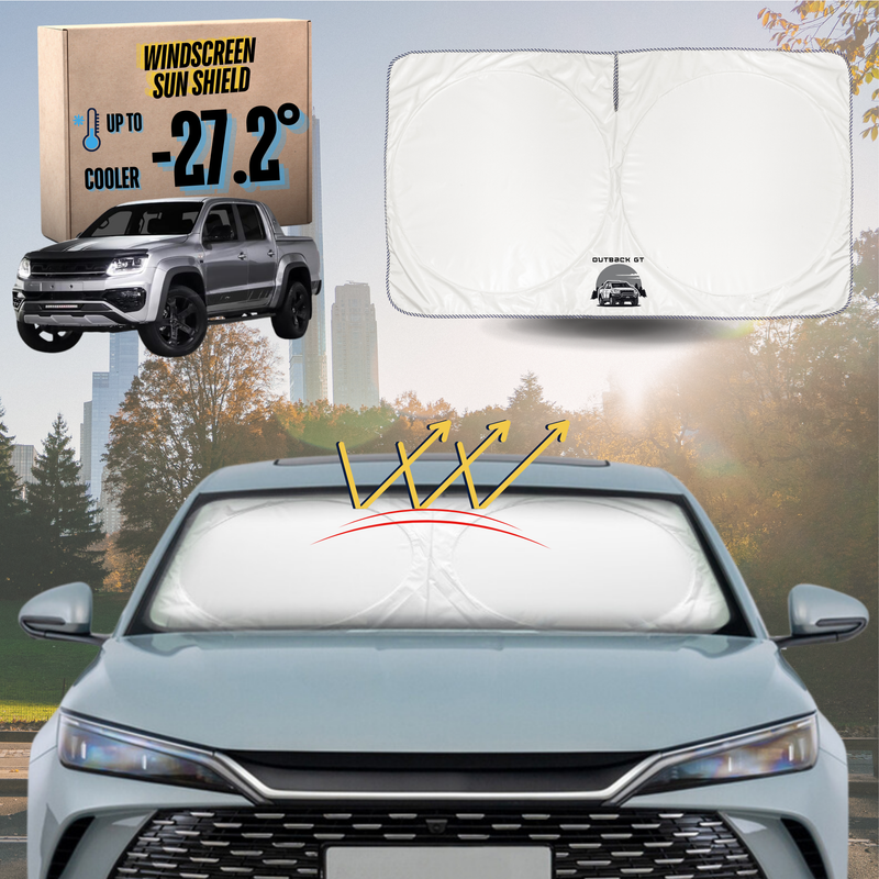 Front Windscreen Sun Shade for VolksWagen Amarok Dual Cab 2022 - Current 2H Facelift - Standard 150 x 85 cm