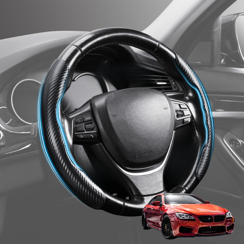 Segmented Steering Wheel Cover for BMW M6 2011 - 2018 F12, F13, F06 - Universal Size