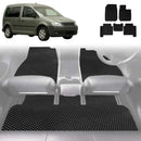 6D Diamond Car Floor Mats for VolksWagen Caddy 2005 - 2021 Front Only - Custom-Fit Carpet Liner-1