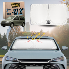 Front Windscreen Sun Shade for VolksWagen Caddy 2005 - 2021 Front Only - XL 160 x 100 cm