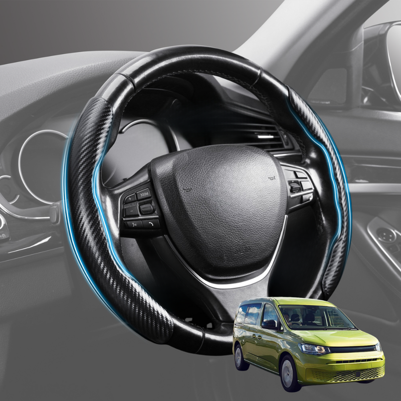Segmented Steering Wheel Cover for VolksWagen Caddy 2021 - Current Front Only - Universal Size