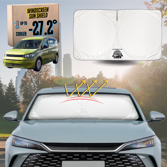 Front Windscreen Sun Shade for VolksWagen Caddy 2021 - Current Front Only - XL 160 x 100 cm