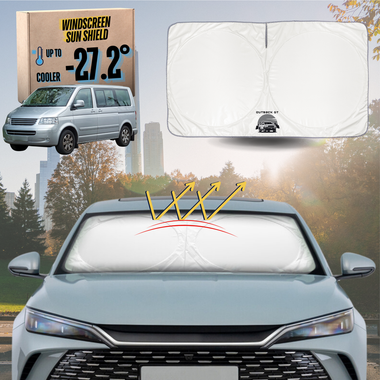 Front Windscreen Sun Shade for VolksWagen Caravelle 2003 - 2010 - XL 160 x 100 cm