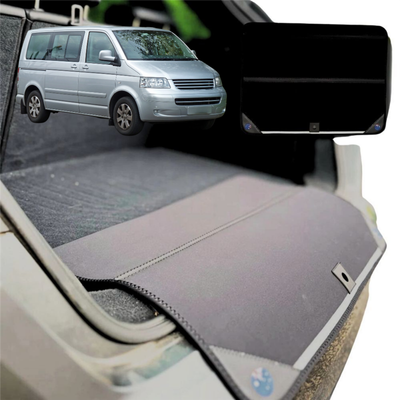 Rear Cargo Boot Bumper Protector for VolksWagen Caravelle 2003 - 2010 - XL (98 x 55) - Black