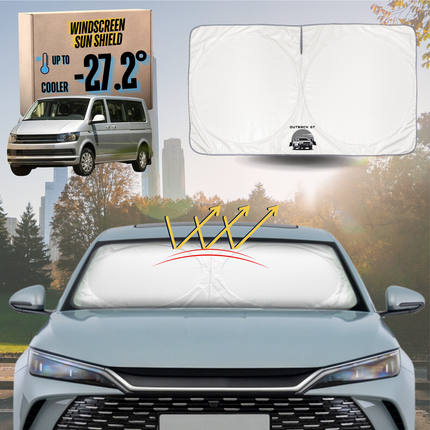 Front Windscreen Sun Shade for VolksWagen Caravelle 2016 - Current - XL 160 x 100 cm