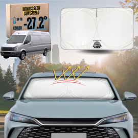 Front Windscreen Sun Shade for VolksWagen Crafter 2006 - 2017 (Typ 2E/2F) - XL 160 x 100 cm