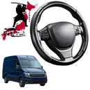 Black Samurai Segmented Steering Wheel Cover for VolksWagen Crafter 2017 - Current (Typ SY/SZ)-1