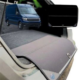 Rear Cargo Boot Bumper Protector for VolksWagen Crafter 2017 - Current (Typ SY/SZ) - XL (98 x 55) - Black