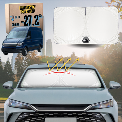 Front Windscreen Sun Shade for VolksWagen Crafter 2017 - Current (Typ SY/SZ) - XL 160 x 100 cm