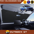 Front Windscreen Sun Shade for VolksWagen EoS 2006 - 2016 - Standard 150 x 85 cm - Black-1