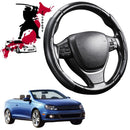 Black Samurai Segmented Steering Wheel Cover for VolksWagen EoS 2006 - 2016-1