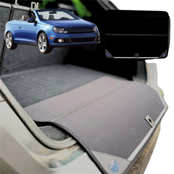 Rear Cargo Boot Bumper Protector for VolksWagen EoS 2006 - 2016 - Standard (72 x 55) - Black