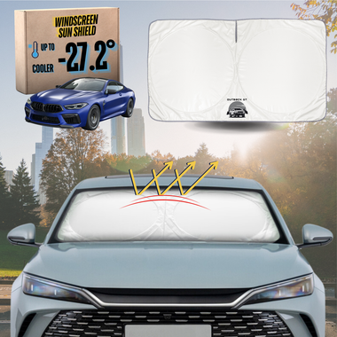 Front Windscreen Sun Shade for BMW M8 2019 - Current 2-Door Coupe/Convertible (F91 F92) - Standard 150 x 85 cm