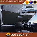 Front Windscreen Sun Shade for VolksWagen Golf 1998 - 2004 Hatch/Wagon (MK4) - Standard 150 x 85 cm - Black-1