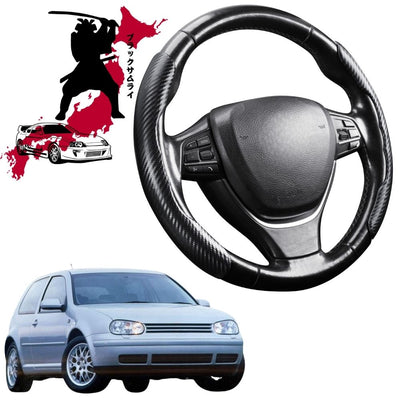 Black Samurai Segmented Steering Wheel Cover for VolksWagen Golf 1998 - 2004 Hatch/Wagon (MK4)
