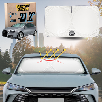 Front Windscreen Sun Shade for VolksWagen Golf 2003 - 2009 Hatch (MK5) - Standard 150 x 85 cm