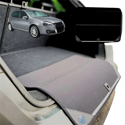 Rear Cargo Boot Bumper Protector for VolksWagen Golf 2003 - 2009 Hatch (MK5) - Standard (72 x 55) - Black