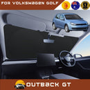 Front Windscreen Sun Shade for VolksWagen Golf 2009 - 2013 Hatch/Wagon (MK6) - Standard 150 x 85 cm - Black-1