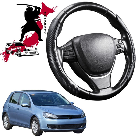 Black Samurai Segmented Steering Wheel Cover for VolksWagen Golf 2009 - 2013 Hatch/Wagon (MK6)