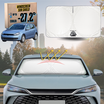 Front Windscreen Sun Shade for VolksWagen Golf 2009 - 2013 Hatch/Wagon (MK6) - Standard 150 x 85 cm
