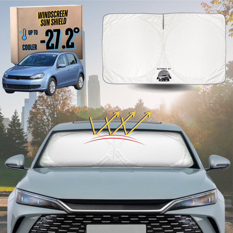 Front Windscreen Sun Shade for VolksWagen Golf 2009 - 2013 Hatch/Wagon (MK6) - Standard 150 x 85 cm