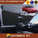 Front Windscreen Sun Shade for VolksWagen Golf 2011 - 2013 Cabriolet (MK6) - Standard 150 x 85 cm - Black-1